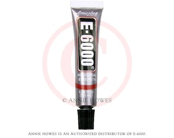 E-6000 Jewelry and Craft Adhesive .18 oz Tube. Annie Howes is an Authorized Distributor of E6000. Made in USA.