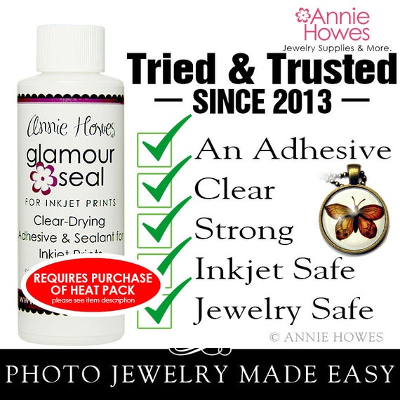 Photo Jewelry Glue. Glamour Seal Glass Cabochon Glue for Glass