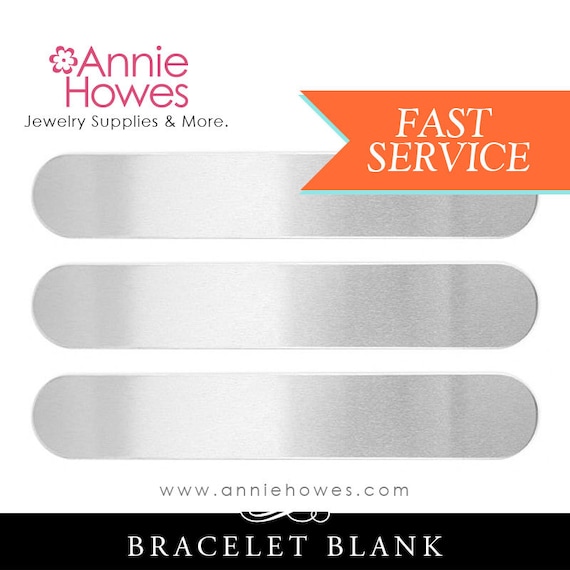 Aluminum Bracelet Cuffs Blanks 1" x 6" Soft Strike bracelet cuffs