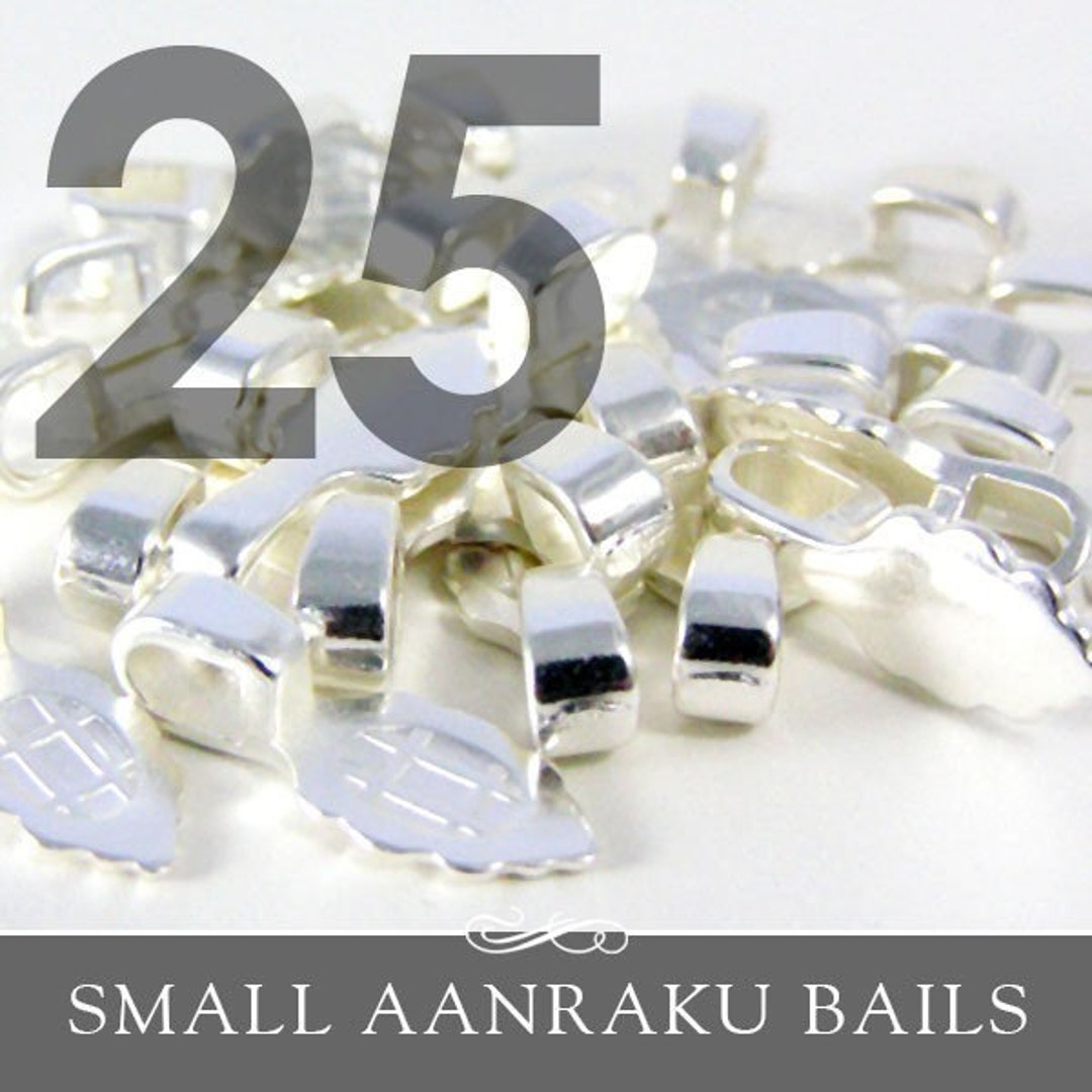GENUINE Aanraku Bails 25 Small Silver Plated Bails. Genuine Aanraku. SJBS Etsy UK