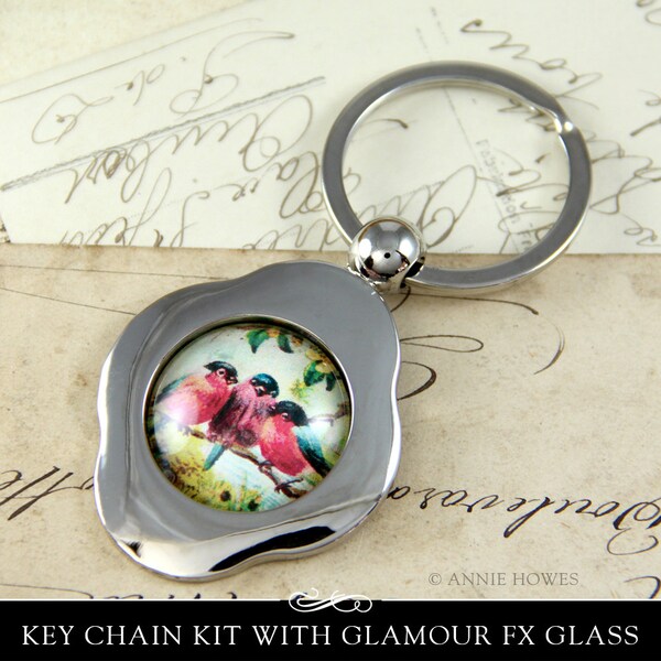 Aanraku Key Ring Kit with Glamour FX Glass. Make something special for the guy in your life.