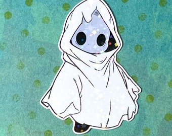 Boo Boy Ghost Vinyl Sticker, Halloween, October Art, Waterproof Decals