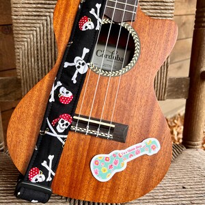 Floral Ukulele Laptop Sticker, Matte Vinyl, Music Lovers Sticker image 4