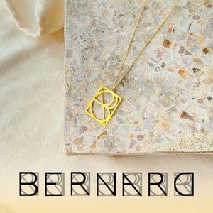 14K Gold Filled Custom Name Necklace: Personalized Monogram Pendant