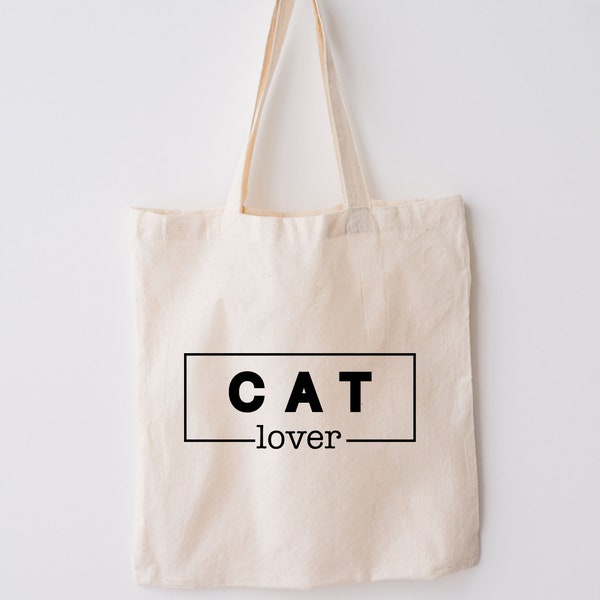 Cat Lover Tote Cat Lover Gift, cat Tote Bag, Pet Gift Tote, Canvas Tote, cat Owner Tote, Fur Baby Gift, Tote Bag Gift, cat Tote Bag