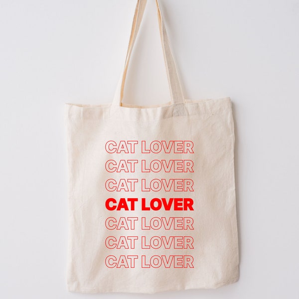 Cat Lover Tote Cat Lover Gift, cat Tote Bag, Pet Gift Tote, Canvas Tote, cat Owner Tote, Fur Baby Gift, Tote Bag Gift, cat Tote Bag