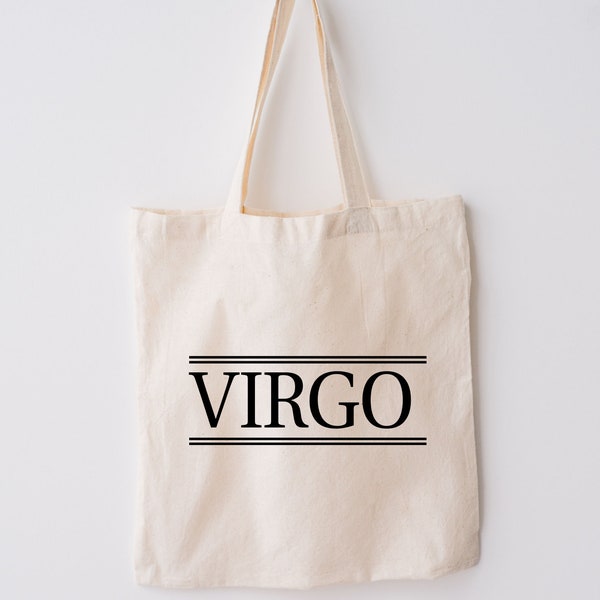 Virgo Tote Astrology tote, astrology gifts, Taurus gifts, astrology book tote, Taurus canvas tote, aesthetic astrology tote, everyday bag