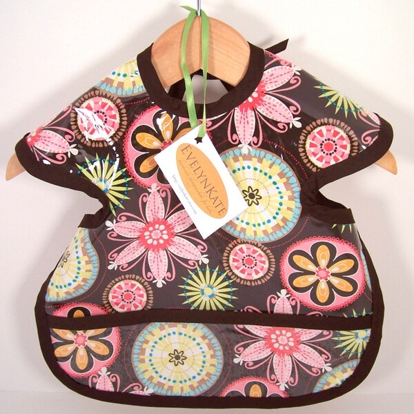 Wipeable Carnival Bloom Shirt Bib- Specify Size