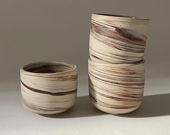 deep nerikomi plate, bowl-plate