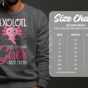 Cute Axolotl Girls T-Shirt, Pink Salamander Graphic Tee, Gift for Her, Feminine Style Casual Wear image 5