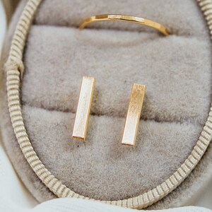SOLID Mirror Stud Earrings, Solid 14K Gold Smooth Finish, Mini Studs, Stud Set, Second Piercing, Smooth, Mirror Finish, Delicate Earrings