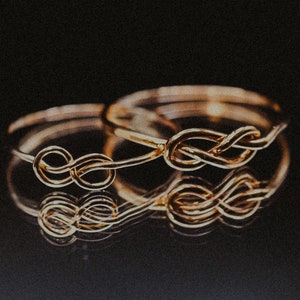 SOLID 14K Gold Infinity Knot ring, Gold infinity knot ring, gold knot ring, gold infinity ring, knot ring, infinity ring, bridesmaid ring