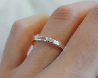 Extra Thick Square Ring, Sterling Silver thick ring, thick silver ring, thick silver band, thick squared ring, one single ring, wedding band