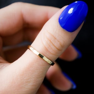 Thumb Stacking Ring in Gold Fill, Medium, Thick, Extra Thick smooth, hammered, knuckle ring, basic, stackable rings, inclusive sizing