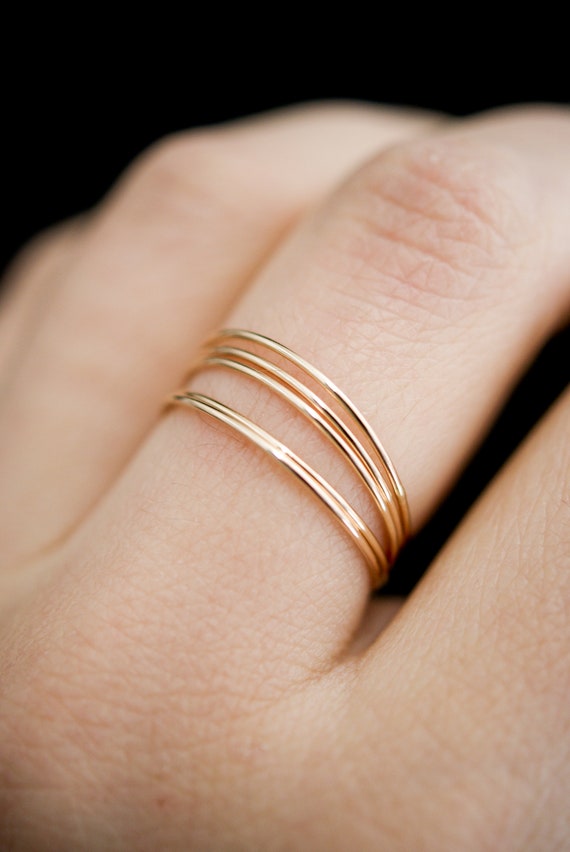 Thin 14K Gold Ring - Glamrocks