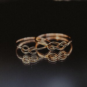 Infinity Knot Ring in 14K Gold Fill, Stacking, Loop, Tied, Forever ...