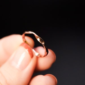 Mobius Ring Stack Mobius Band in Sterling Silver, Wave, Twisted Band, Mobius Strip ...