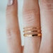 Basic Stacking Ring Set of 3 in SOLID 14K Gold or Rose Gold - Etsy