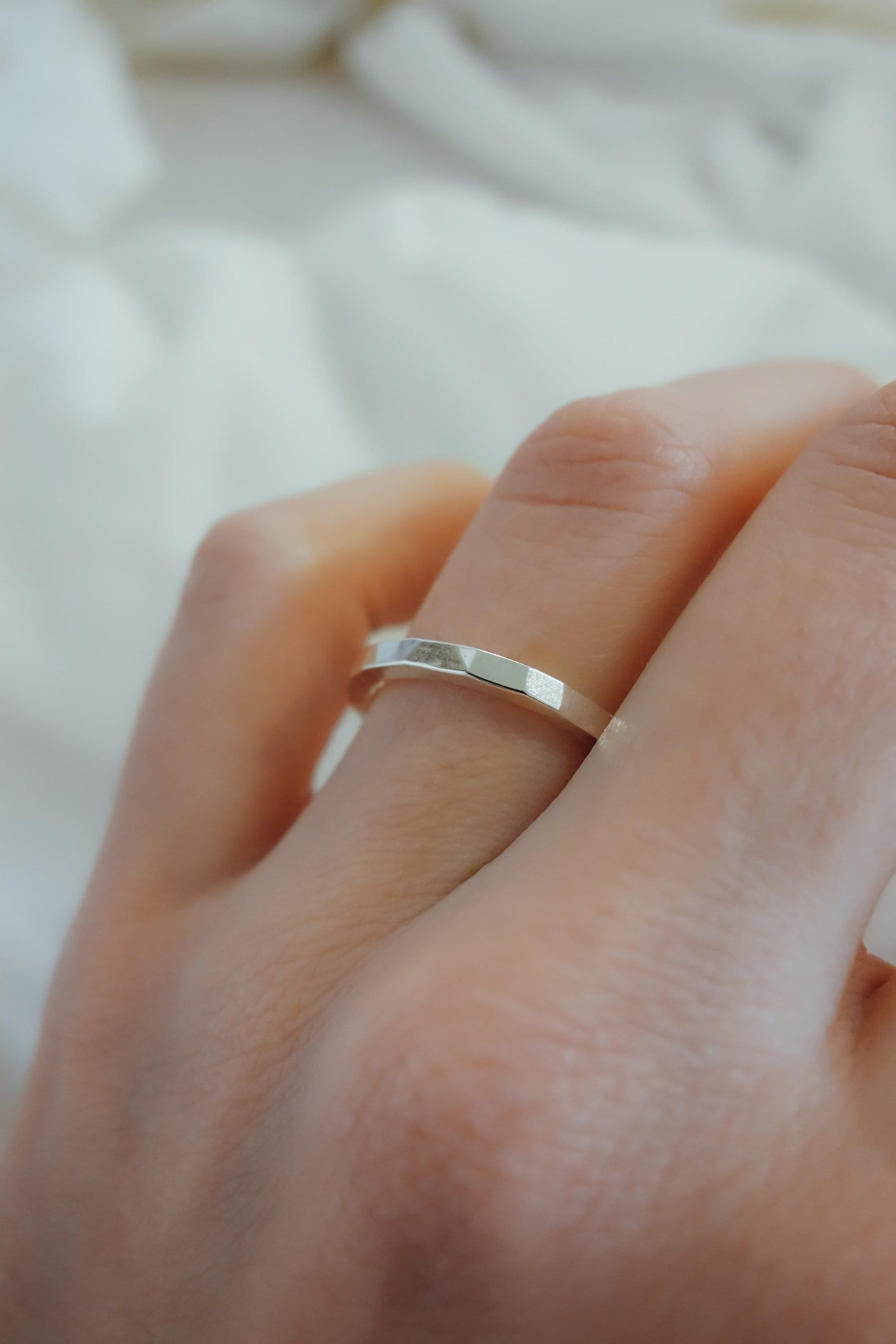 Extra Thick Square Ring, Sterling Silver Thick Ring, Thick