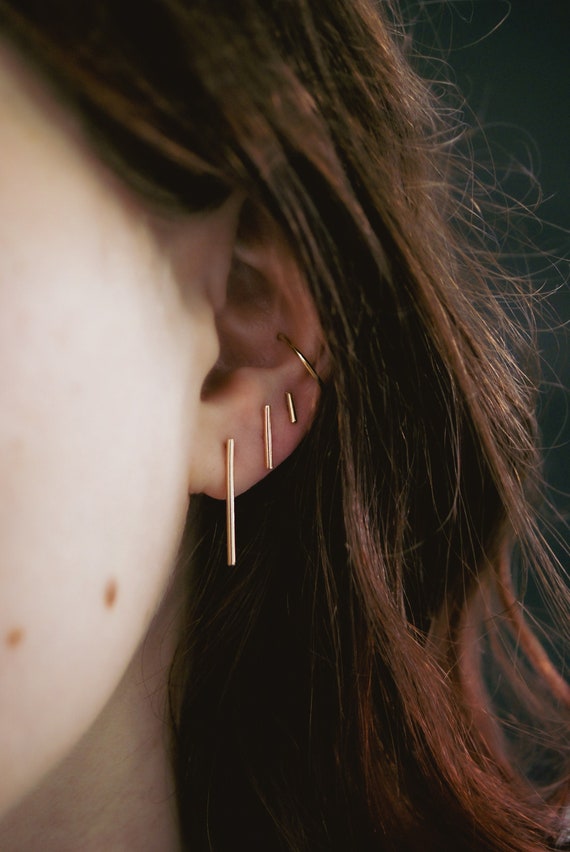 Bar post deals earrings