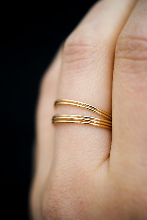 Etsy gold stacking rings outlet