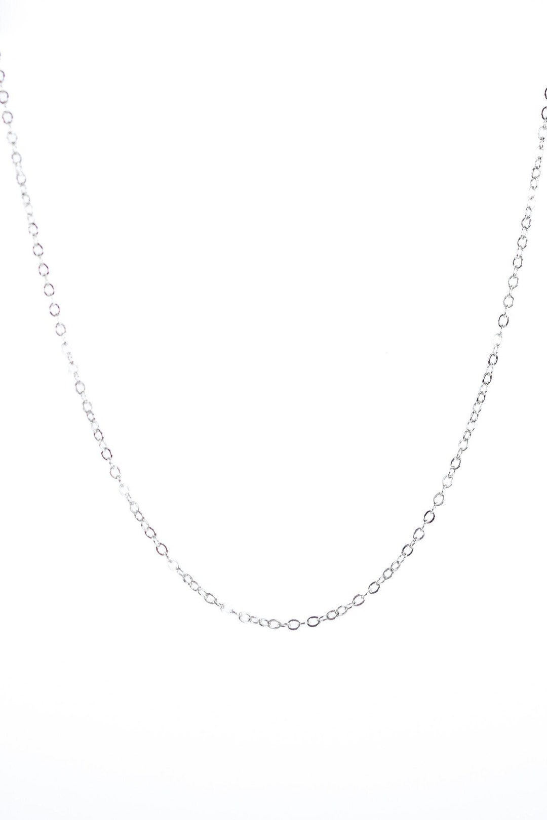 Thick 1.8mm Cable Chain Necklace in Sterling Silver, Minimalist