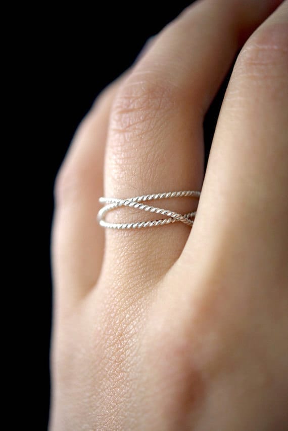 sterling silver wrap around rings