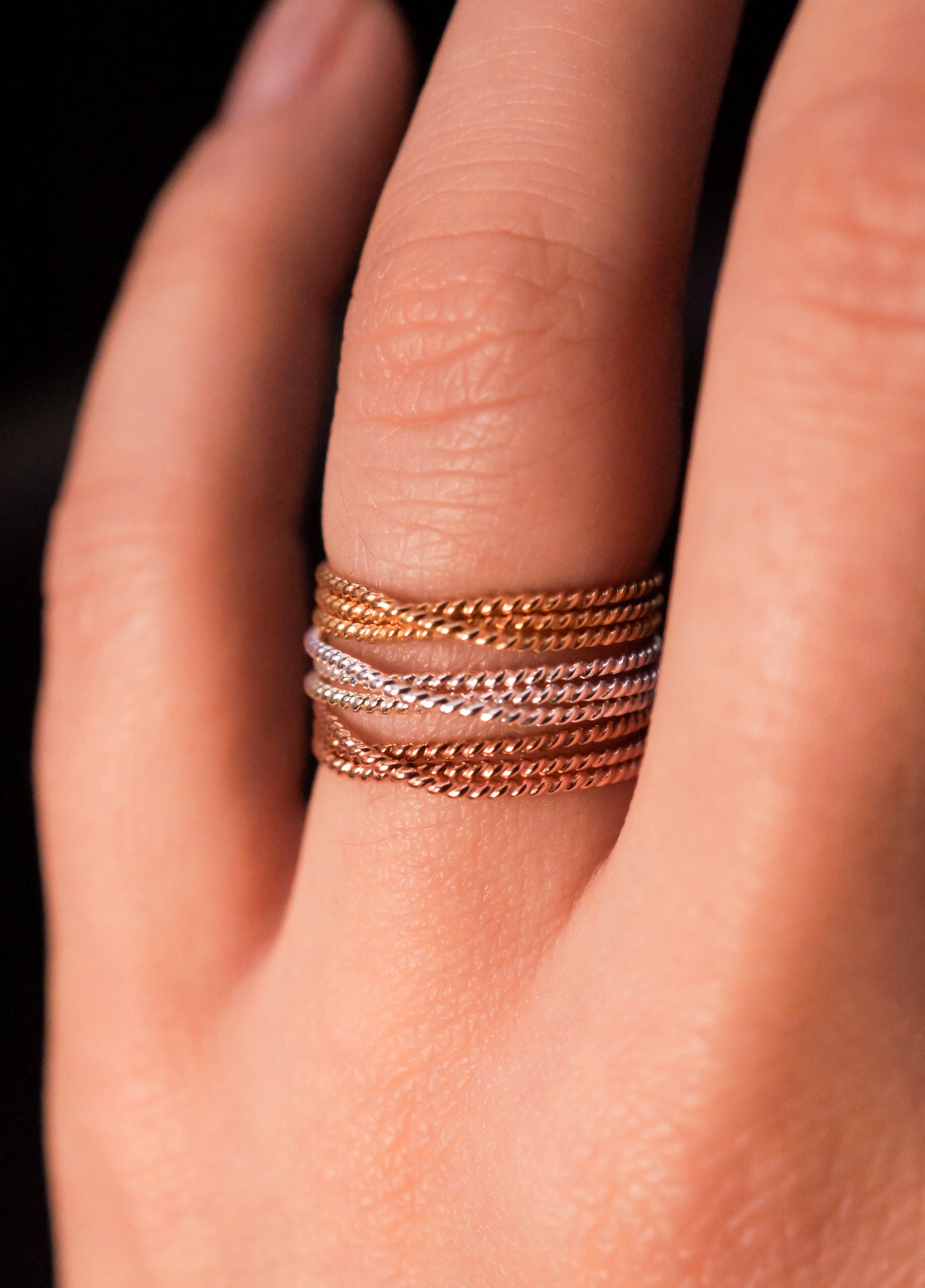 Twist Overlap Ring in Sterling Silver, Rope Textured, Bold, Unisex
