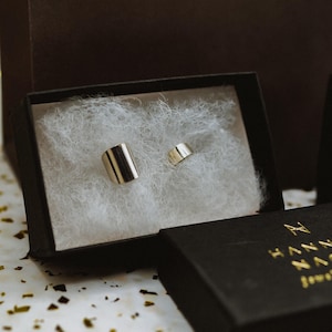 Set of 2 Shield Ear Cuffs in 14K Gold Fill or Rose Gold, Adjustable, Cartilage, No Piercing, Faux Earring, Painless