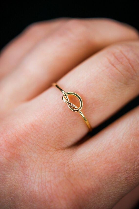 14k Gold Filled Love Knot Toe Ring 