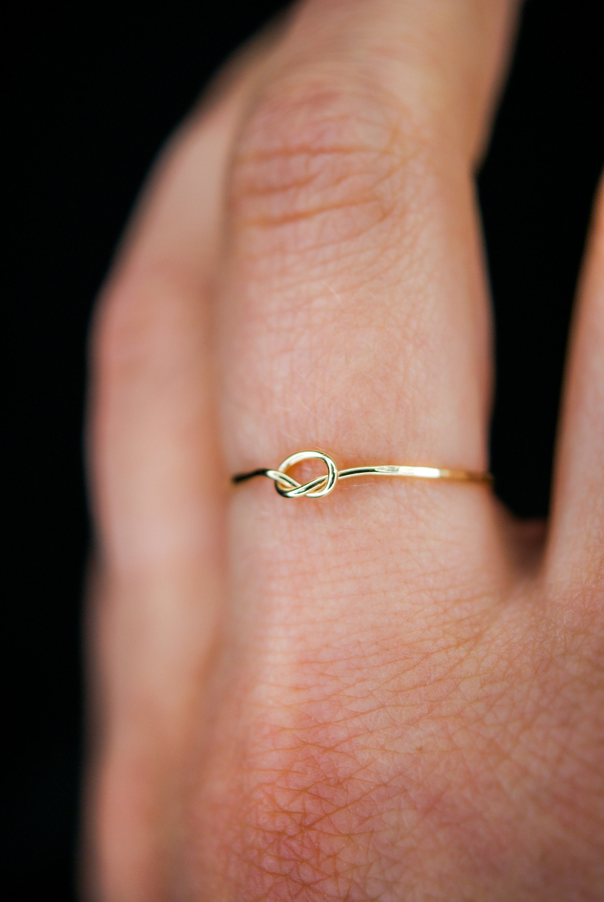 Immigratie Vervloekt ijsje SOLID 14K Gold Tiny Knot ring 14K Gold ring gouden - Etsy Nederland