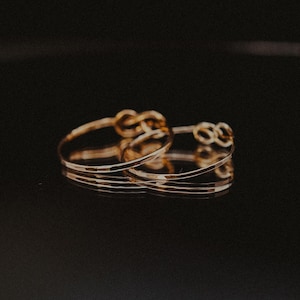 Infinity Knot Ring in 14K Gold Fill, Stacking, Loop, Tied, Forever ...