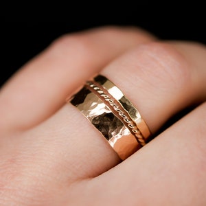 Essential Set of 3 Stacking Rings 14K Rose Gold-fill, Essential Band ...
