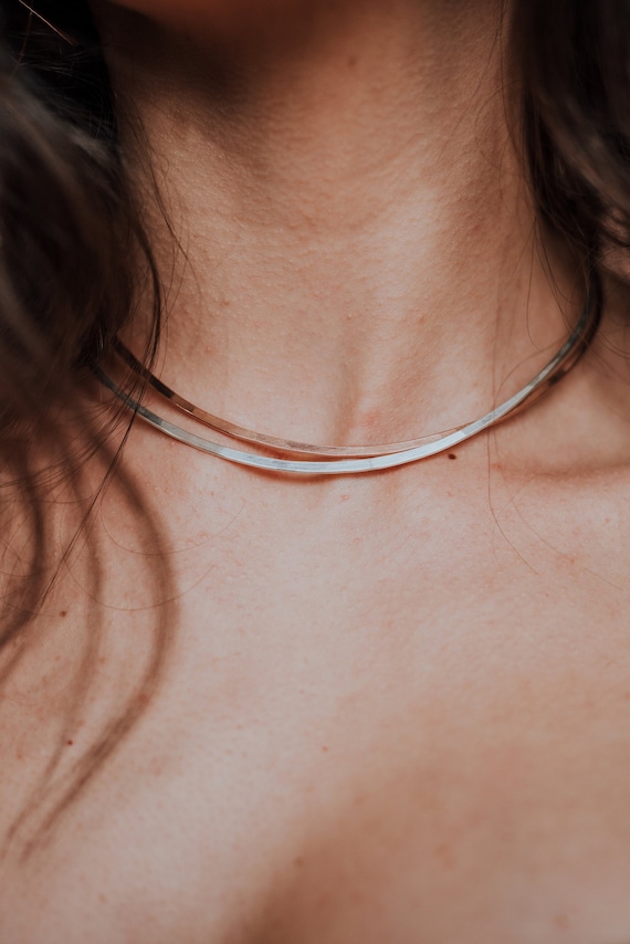 Choker Necklace in Thick Wire - 12 Gauge