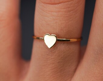 ☆nff☆ plump heart ring nff2 Puffy Heart On Heart Base Ring — Sparklemuse