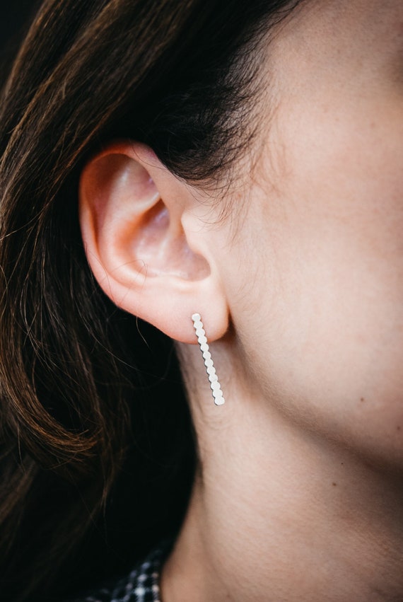 Etsy gold hotsell bar earrings