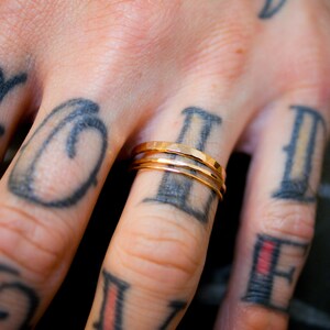 Men's Basic Stacking Set in 14K Gold Fill, 14K Rose Gold Fill, or ...