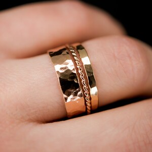 Essential Set of 3 Stacking Rings 14K Rose Gold-fill, Essential Band ...