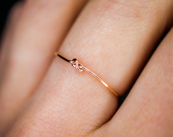 Knot Ring Rose Gold - Etsy