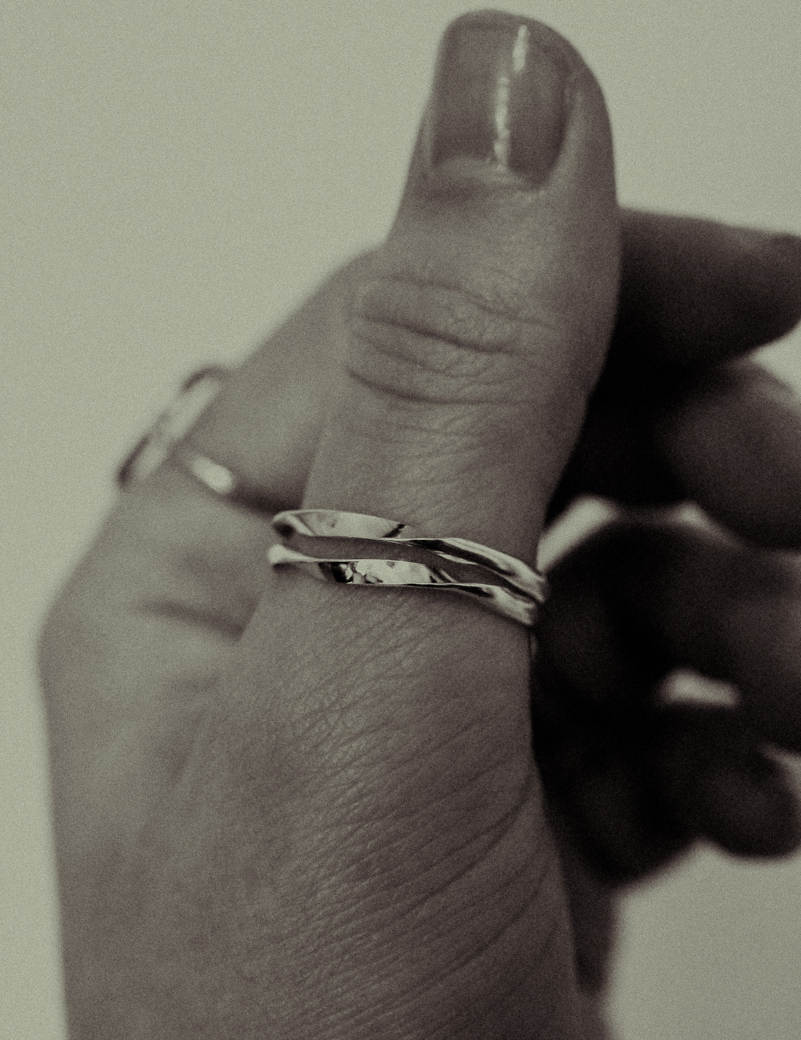 Mobius Ring Stack Mobius Band in Sterling Silver, Wave, Twisted Band, Mobius Strip ...