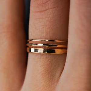 Ultra Thin Gold Stacking Ring, Super Skinny, Slender, Extra Thin