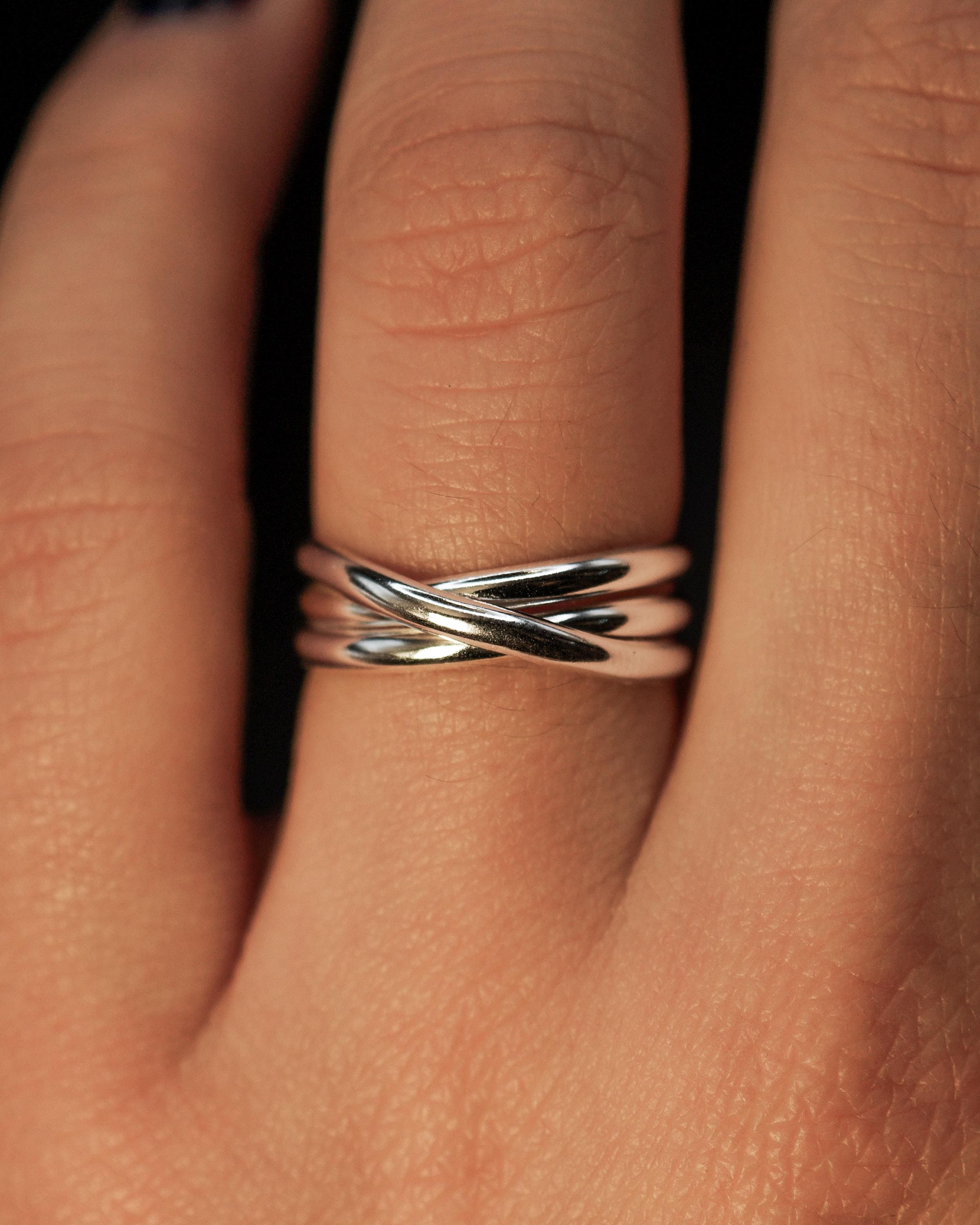 Overlapping Ring - Etsy