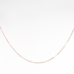 Thin 1mm Cable Chain Necklace in 14K Rose Gold-Fill, rose gold chain, minimalist layering, stackable, delicate necklace, modern stacked