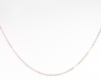 Thin 1mm Cable Chain Necklace in 14K Rose Gold-Fill, rose gold chain, minimalist layering, stackable, delicate necklace, modern stacked
