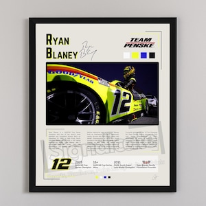 Ryan Blaney | NASCAR Driver Poster Print