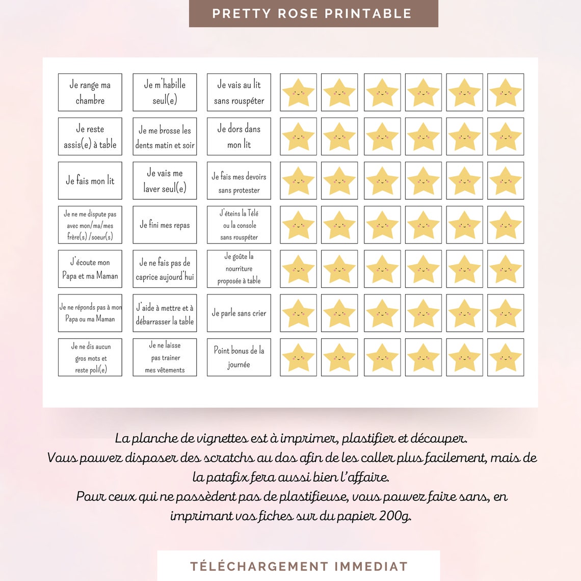 Tableau Recompense Enfant Propreté Bocal Récompense Étoile Magnétique Enfant - Système Motivation Apprentissage Propreté 16.5x21.5cm Bocal Récompense Enfants