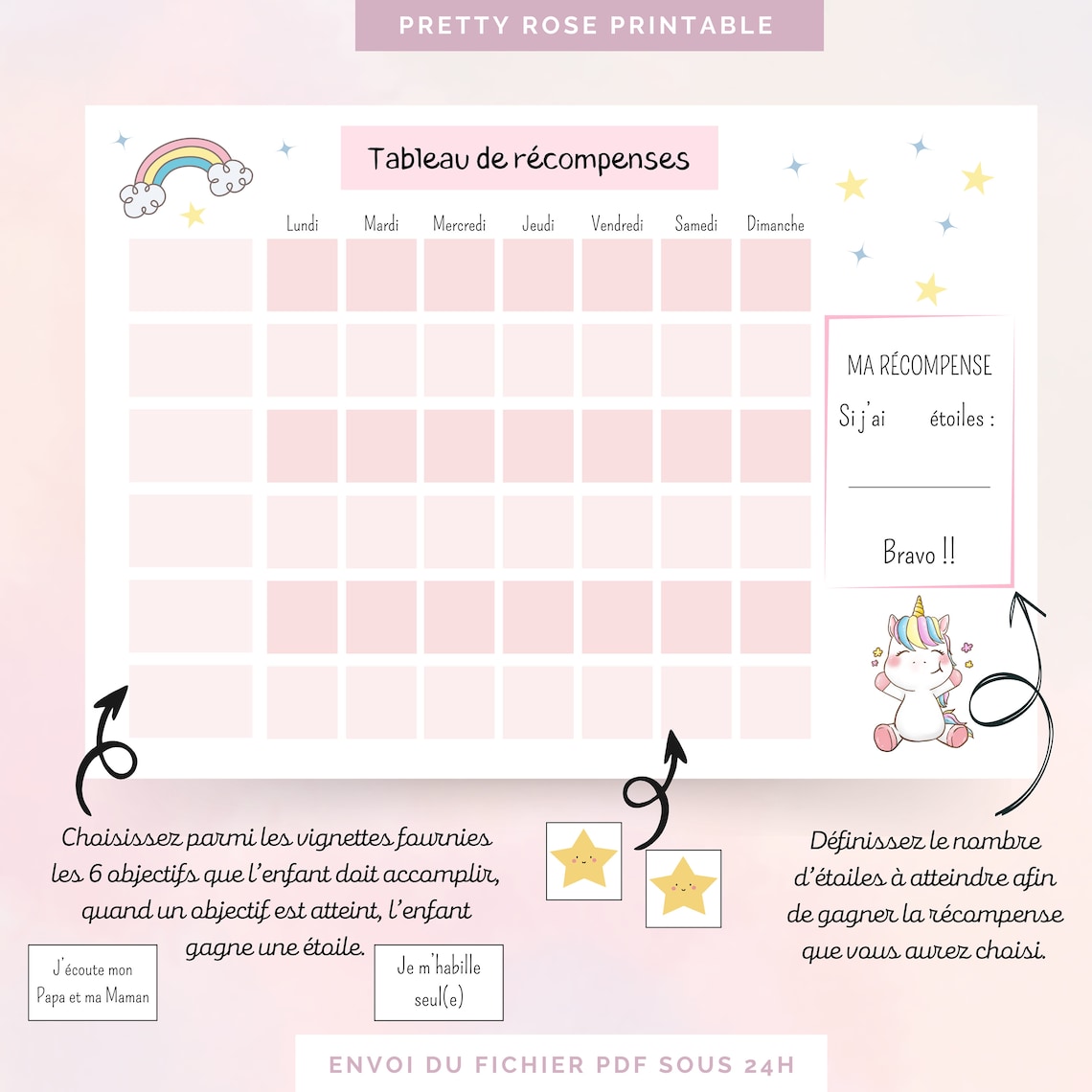 Badge / Pins Licorne Avec Message - Thème Motivation, Stress, Neurodiversité (HPI, Autisme) - Neuf