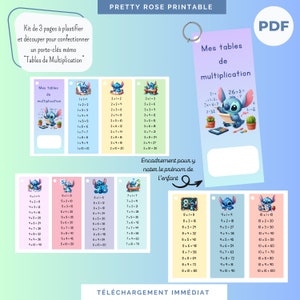 Tablas de multiplicar puntadas | Aprendizaje Matemático Ciclo 2 Montessori
