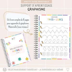 Montessori Educational Booklet | Graphic Activities | Writing Learning Booklet for Kindergarten to First Grade