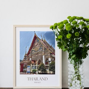 Thailand-Phuket Travel Print, Personalised Gift, Birthday Present, A3/A4/A5, Wall Art, Phuket Posters, Phuket Wall Art, Thailand Poster